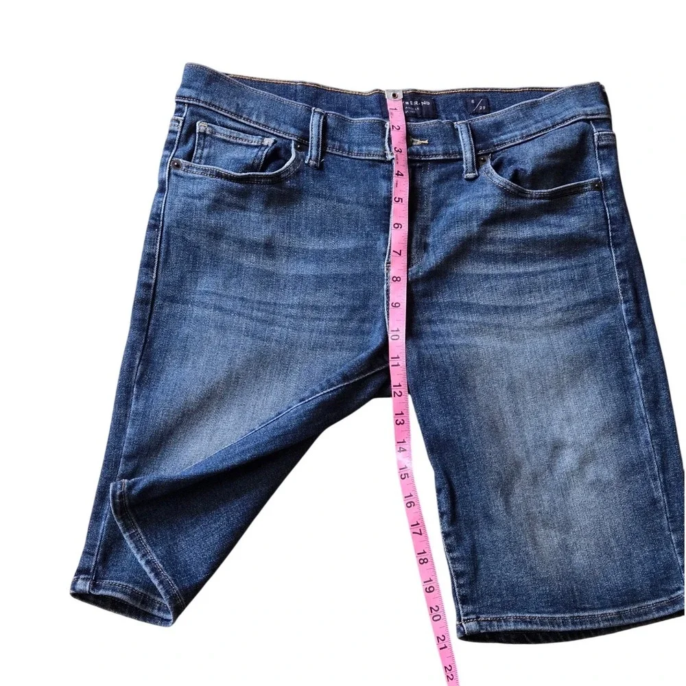 Lucky Brand Los Angeles Denim Bermuda Shorts Women's 8/29 Blue Stretch